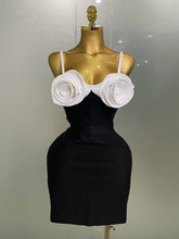 Women 2025 New Celebrity Sexy Sleeveless 3D Flower Patchwork Mini Bodycon Bandage Short Dress Elegant Evening Club Party Dress